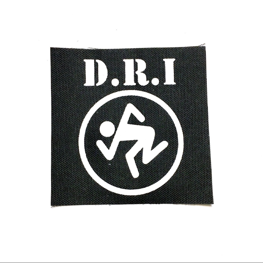 D.R.I. Screen Printed Canvas Patch